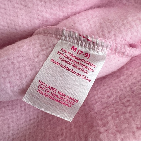 No Boundaries Baby Pink Plush Fuzzy Juniors Pull Over - Picture 5 of 8